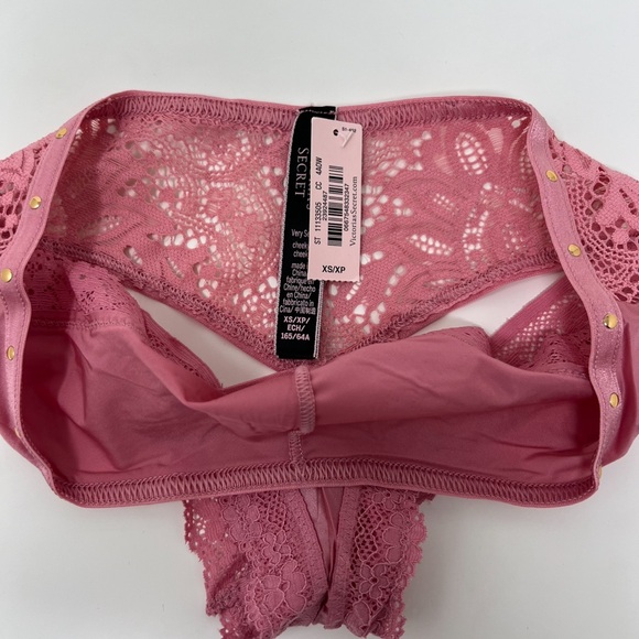 🔥VS Very Sexy Satin Lace Cut Out Cheeky Panty XS - Picture 7 of 11